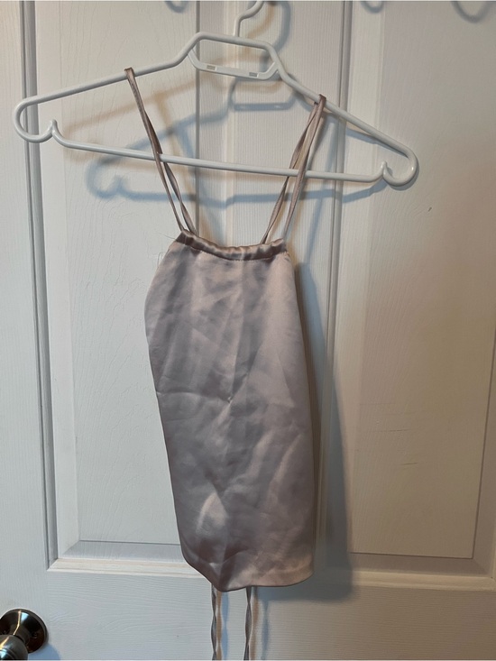 Tops - Satin Slip Going Out Top- Dusty Mauve
